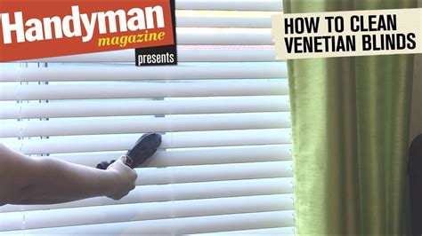 remove venetian blinds for cleaning